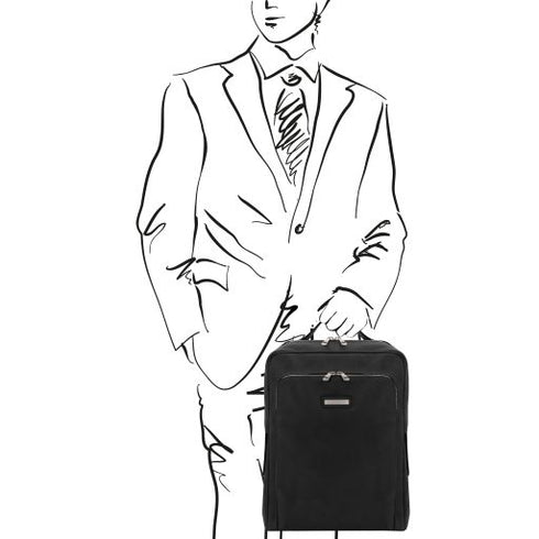 Bangkok - Leather laptop backpack